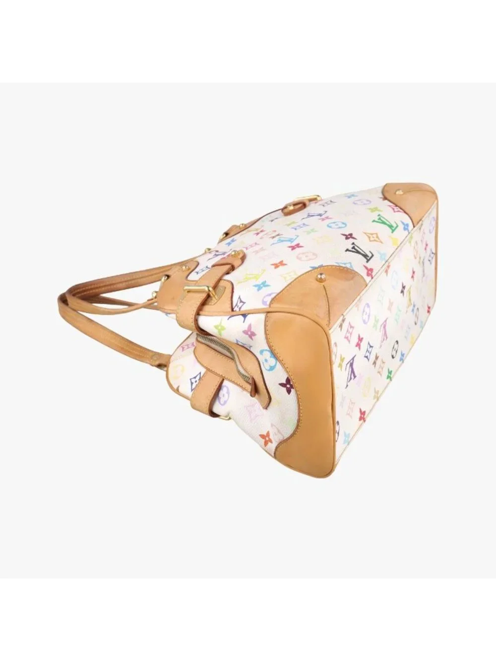 Louis Vuitton Claudia Blanc Monogram Multicolor Shoulder Bag